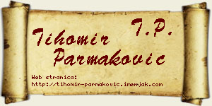 Tihomir Parmaković vizit kartica